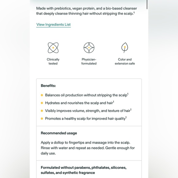 Nutrafol’s FULL SIZE shampoo&conditioner - Picture 3 of 3